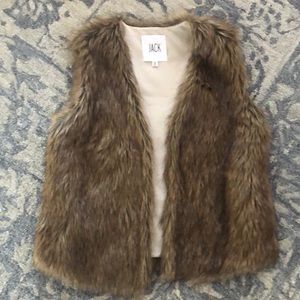 Faux fur vest